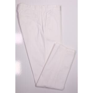 Suitsupply White Chino Dress Pants Cotton Porto Flat Front Slim Fit 30x29